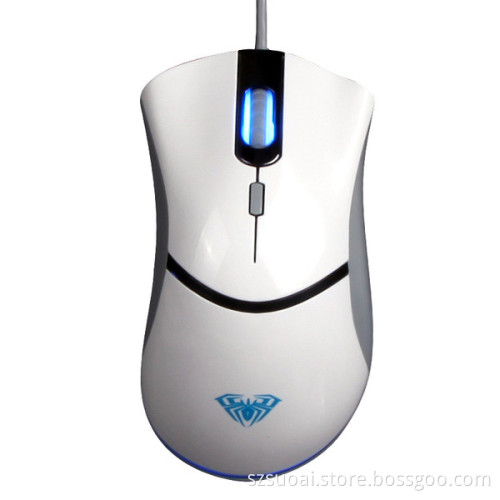 AULA SI-9002 OEM/ODM Wholesale optical USB Wired Gaming Mouse 7 Colors LED With 2000 DPI